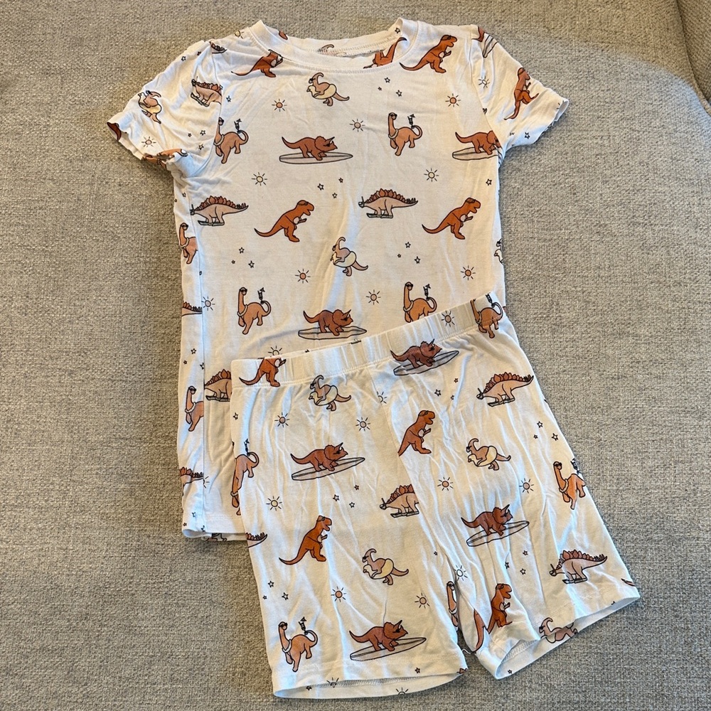 Dream Big Little Co Dinosaur Pajama Set Bamboo